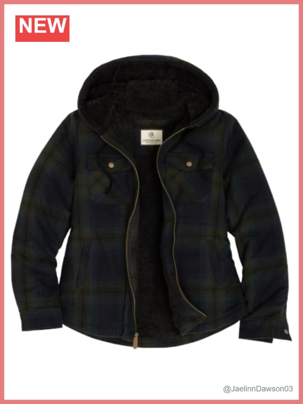 Berber Lined Hooded Shacket Plaid Shirt Jacket Faux Fur Lined